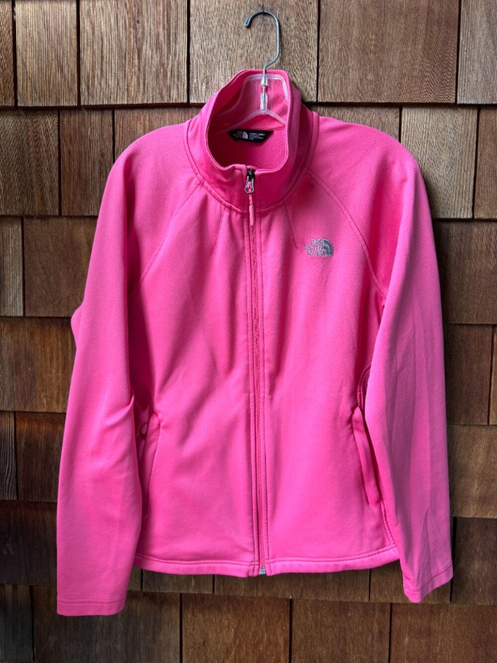 The North Face Agave Full Zip Vibrant Pink Jacket in Women's Large